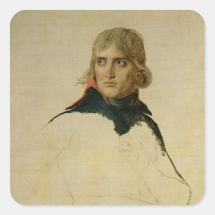 Unfinished portrait of General Bonaparte Square Sticker
