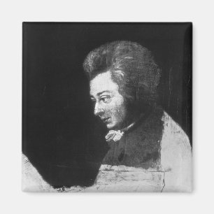 Unfinished Portrait of Wolfgang Amadeus Mozart Magnet