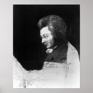 Unfinished Portrait of Wolfgang Amadeus Mozart Poster