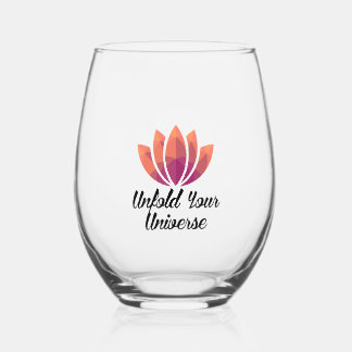Unfold Your Universe Stemless Wine Glass