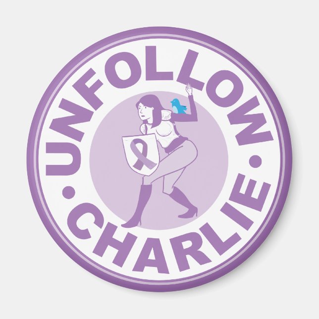 Unfollow Charlie Magnet (Front)