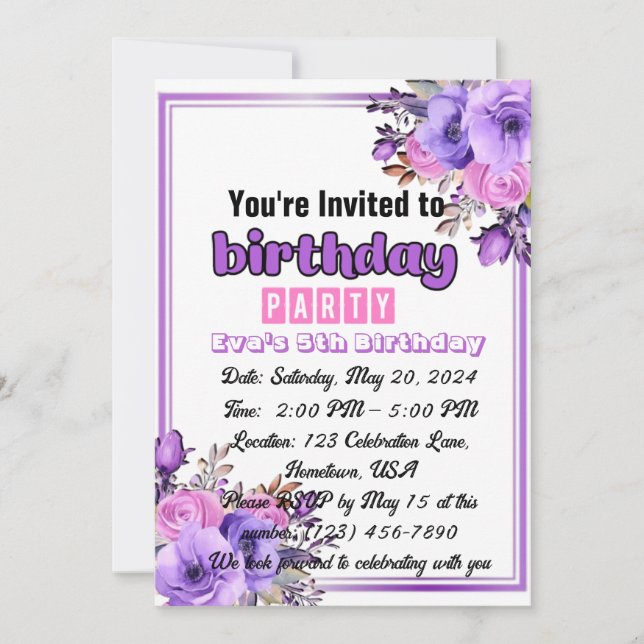 Unforgettable Joy: Birthday Cards for Kids! (Front)