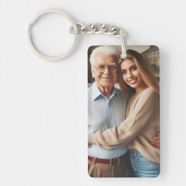 Unforgettable Moments - Personalised Daddy's Love Key Ring (Front)