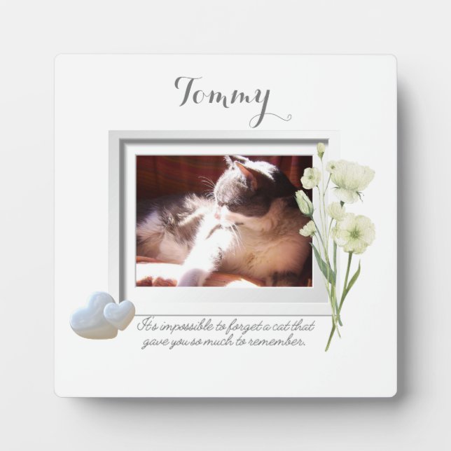 Unforgettable Pet Memorial Plaque (Front)