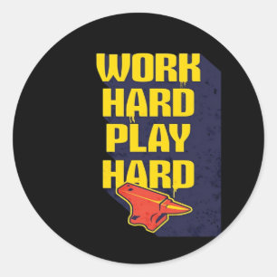 Unforgettable Quote Hard Work Is Paying Off and Pl Classic Round Sticker