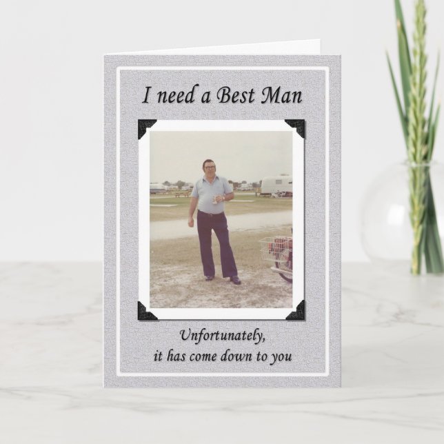 Unfortunate Best Man? Invitation (Front)