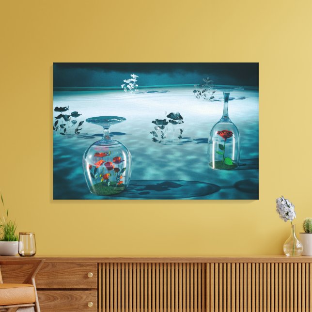 Unfrozen – Fragile Life Preserved Canvas Print (Insitu(LivingRoom))