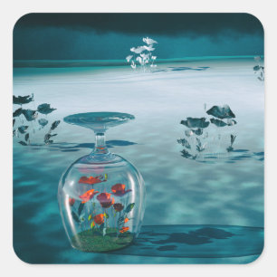 Unfrozen – Fragile Life Preserved Square Sticker