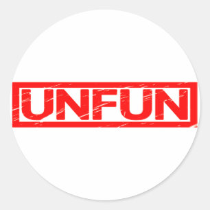Unfun Stamp Classic Round Sticker
