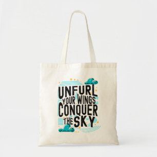 Unfurl your Wings Conquer the Sky, Contemporary Tote Bag