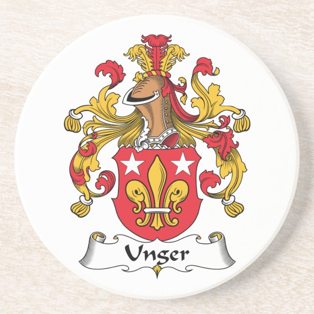 Unger Family Crest Coaster (Front)