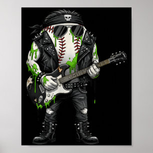 Ungovernment Agencyd Rocker Baseball Es Horror Poster