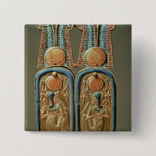 Unguent box in form of a double royal 15 cm square badge