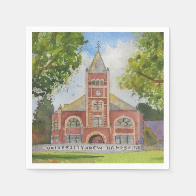UNH T Hall - Thompson Hall  Napkin (Front)