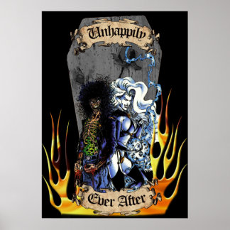Unhappily Ever After - Lady Death  Evil Ernie Poster