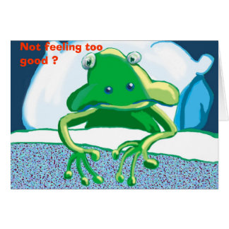 unhappy frog, Not feeling too good ?