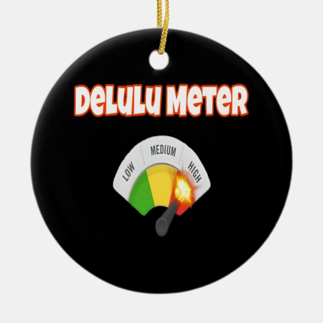 Unhinged Deluluu Ceramic Tree Decoration (Front)