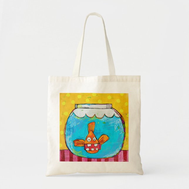 Unhinged Goldfish Tote Bag (Front)