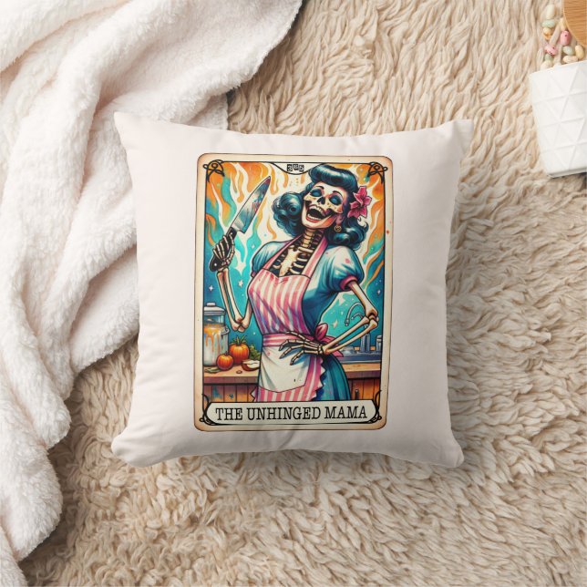 Unhinged Mama Tarot Card Cushion (Blanket)