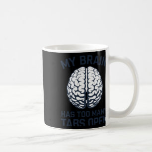 Unhinged - My Brain Has Too Many Tabs Open  Coffee Mug