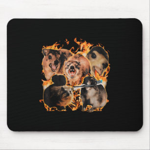 Unhinged Rock Hyrax Awawa Animal Humour Retro Men Mouse Mat