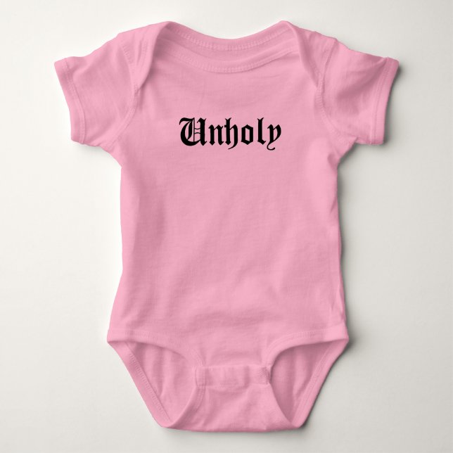 Unholy  baby bodysuit (Front)