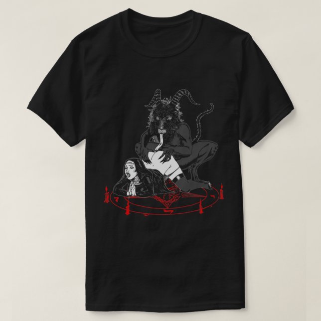 Unholy Dirty Nun Satan Is My Daddy T-Shirt (Design Front)