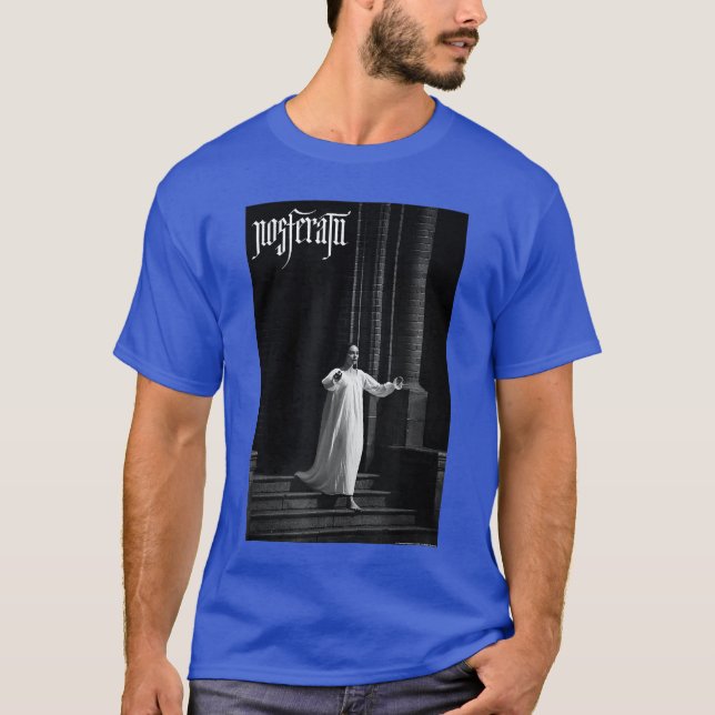 Uni Black Gothic Horror Small Long Sleeve VNeck Ri T-Shirt (Front)