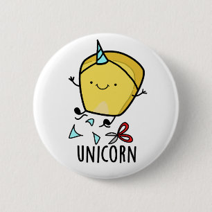 Uni-corn Funny Corn Pun 6 Cm Round Badge
