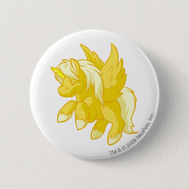 Uni Gold 6 Cm Round Badge (Front)