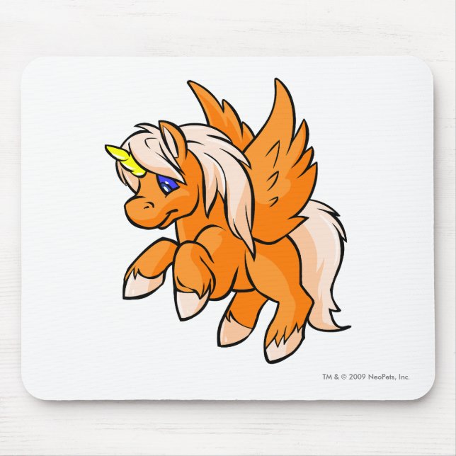 Uni Orange Mouse Mat (Front)