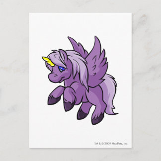 Uni Purple Postcard