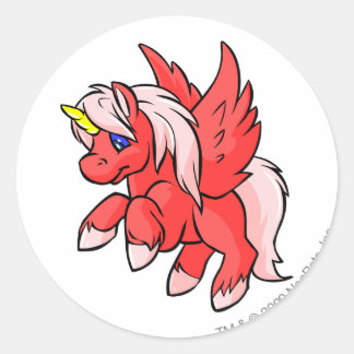 Uni Red Classic Round Sticker