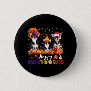 Uni-S Kids Chihuahua Dog Halloween Thanksgiving 6 Cm Round Badge