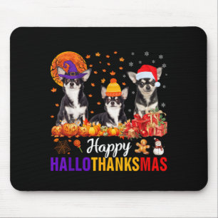 Uni-S Kids Chihuahua Dog Halloween Thanksgiving Mouse Mat