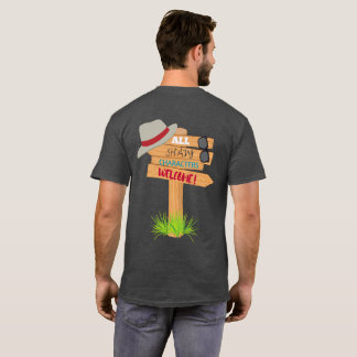 Uni-sex Shady Characters Sign T-Shirt