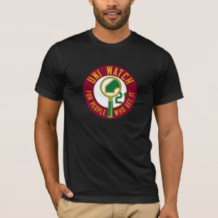 Uni Watch: Burgundy Magnifying Glass T-Shirt