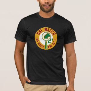 Uni Watch: Gold Magnifying Glass T-Shirt
