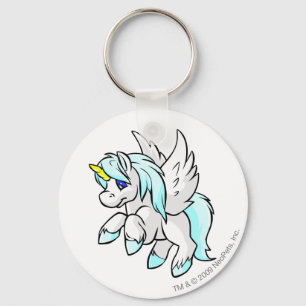 Uni White Key Ring
