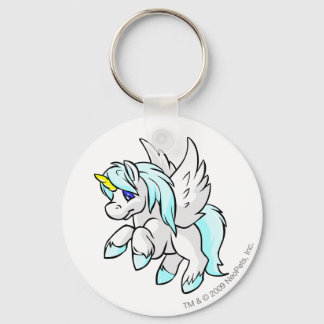 Uni White Key Ring