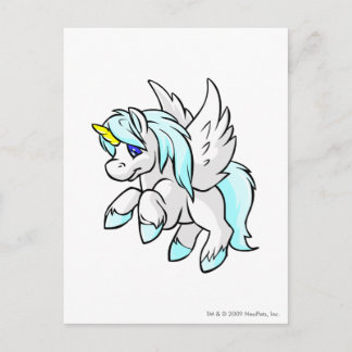 Uni White Postcard
