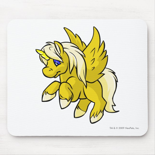 Uni Yellow Mouse Mat (Front)