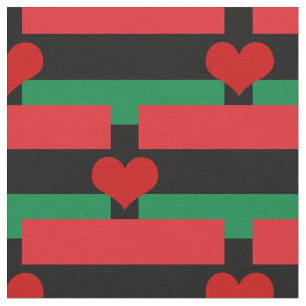 Unia Flag Fabric & Heart - Pan African flag