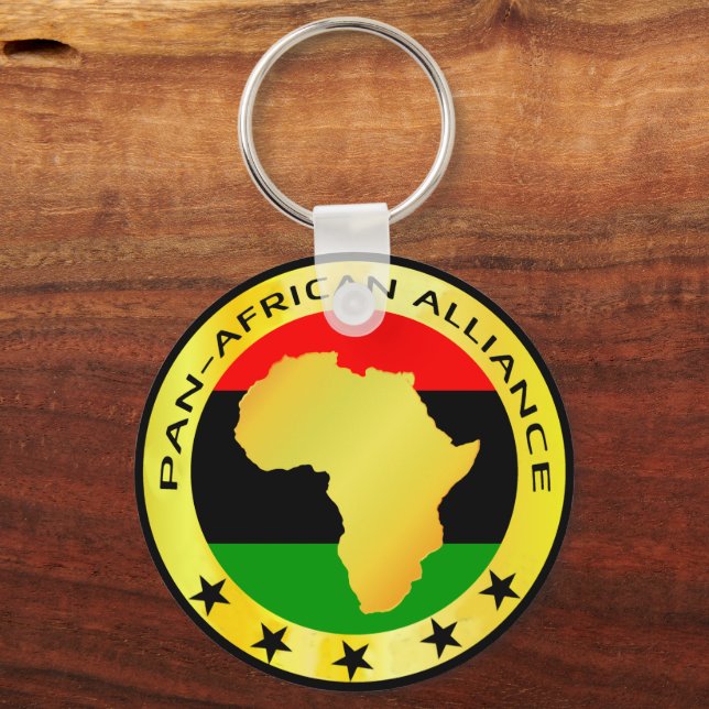 UNIA PAN AFRICAN ALLIANCE Africa Roots Tote Bag Key Ring (Front)