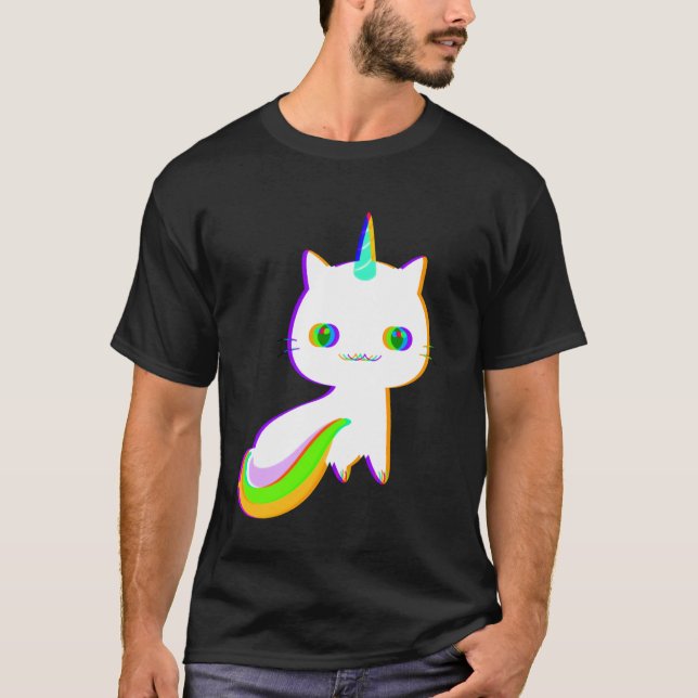 Unicat Caticorn Meowgical Unicorn Cat Men Women Bo T-Shirt (Front)