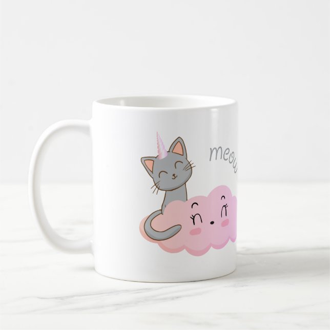 unicat cloud meow mug (Left)