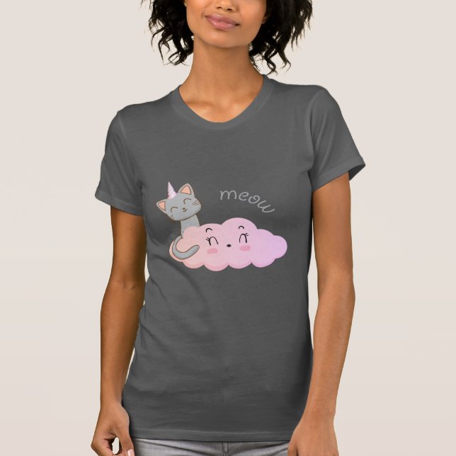 unicat cloud meow t-shirt (Front)