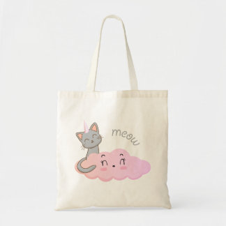 unicat cloud meow tote bag