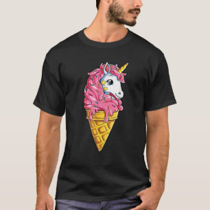 Unicone Unicorn  Ice Cream Cone Rainbow Gifts Girl T-Shirt