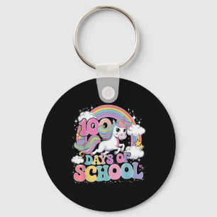 Unicorn 100 Days Of School 100th Day Of School Tea Key Ring